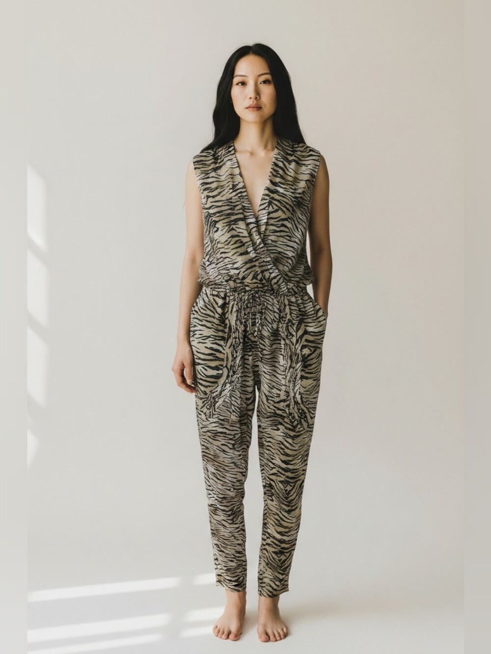 IRO Animal Print Jumpsuit